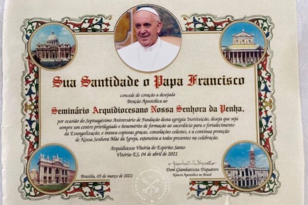 Confira como solicitar a bênção apostólica do Papa Francisco